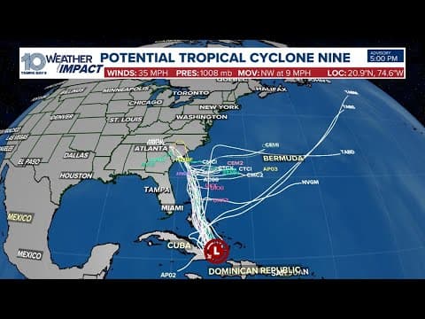 Weather Impact Live: Tracking Potential Tropical Cyclone Nine, Hurricane Humberto