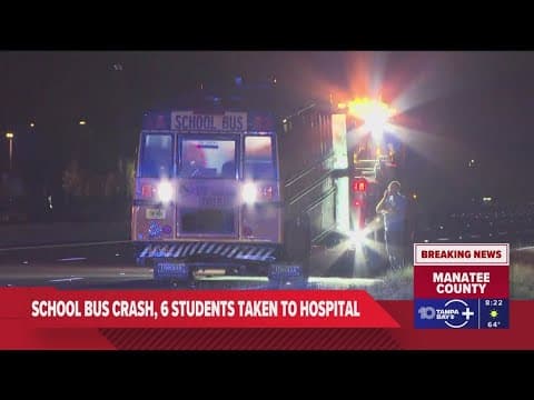 6 St. Lucie County students injured following bus crash in Manatee County