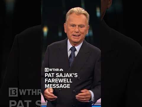 Pat Sajak’s farewell message after 41 years on “Wheel of Fortune”
