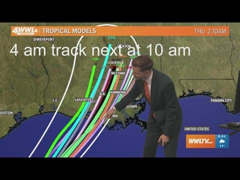 Tuesday 9 AM Tropical Update: Francine track shifts east