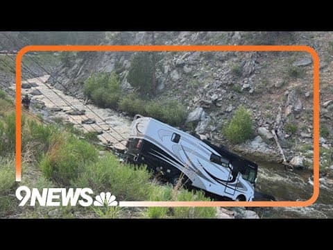 RV crashes into Big Thompson River
