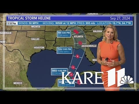 Tropical Storm Helene forms, expected to become major hurricane as it nears US
