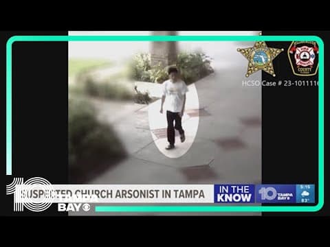 Man wanted for started fire at Tampa church, police say