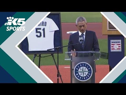 Hall of Famer Ichiro Suzuki joins Mariners legends with No. 51 retirement