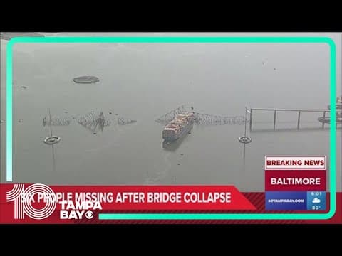 6 missing are presumed dead after Baltimore bridge collapse