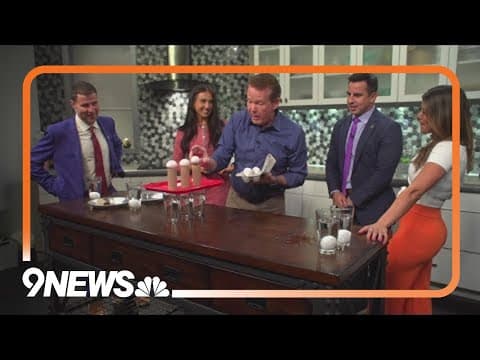 Egg experiment demonstrates Newton's first law of motion