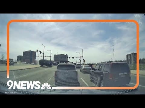 SUV goes airborne in 7-vehicle crash