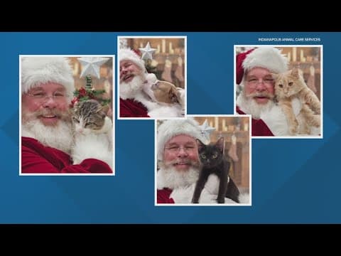 Santa visits IACS, takes photos with pets