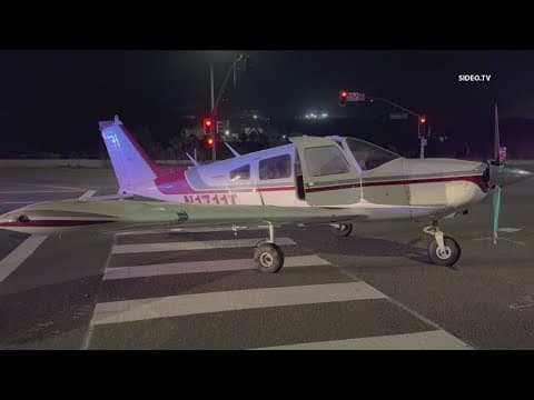 Two people arrested after plane makes emergency landing in Oceanside