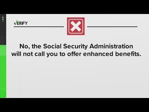 No, phone calls promising expanded Social Security benefits are not legitimate | VERIFY