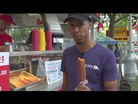 Guy Brown samples the Minnesota State Fair on #Sunrisers60