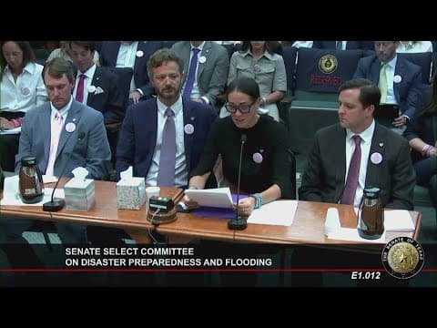 Parents of daughter still missing after Camp Mystic flooding testify at Senate committee hearing