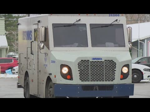 Suspect on the run after robbing armored Brinks truck employee