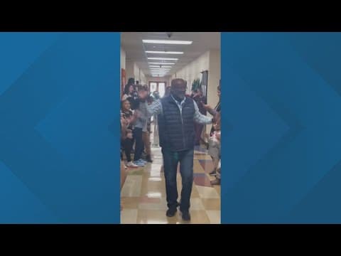 Head custodian at East Linden Elementary School dances his way to retirement