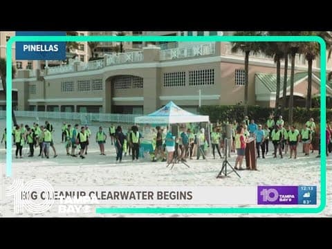 Big Cleanup Clearwater begins at Clearwater beach