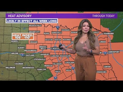DFW Weather | Heat advisory likely in effect all week long in 14 day forecast