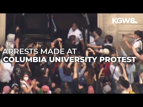 At least 80 people detained at Columbia University pro-Palestinian protest