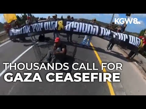 Thousands protest across Israel, calling for Gaza ceasefire and Hamas hostage return