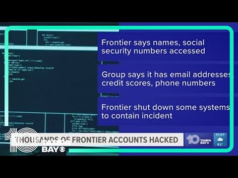 Thousands of Frontier accounts hacked