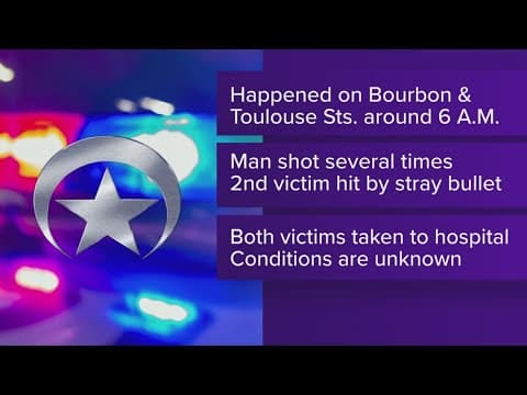 Two people hurt after shooting on Bourbon St.