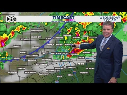 DFW Weather: Cold front Tuesday night will bring more storms, possibly severe