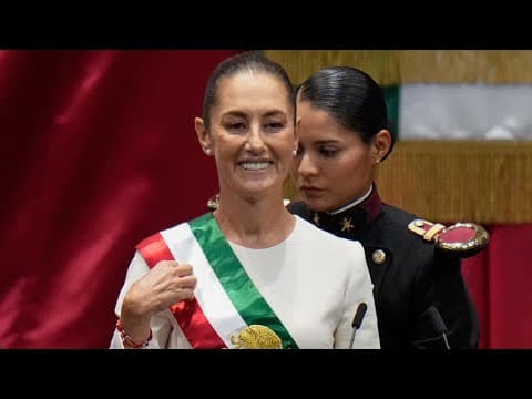 Claudia Sheinbaum sworn in as President of Mexico.