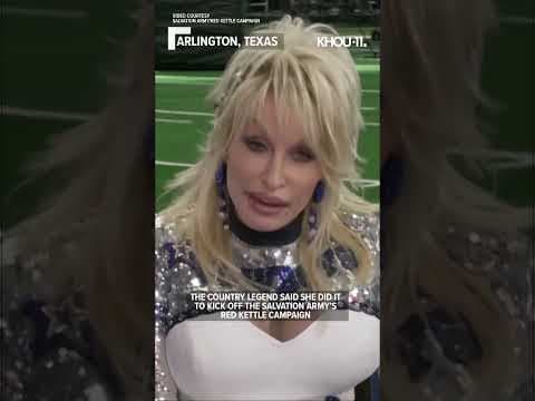 Dolly Parton performs at halftime of Dallas Cowboys game #shorts