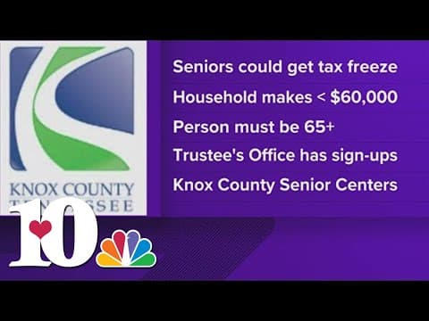 Knox County seniors could look forward to a tax freeze