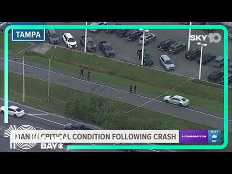 Man seriously hurt after crash on Tampa exit ramp