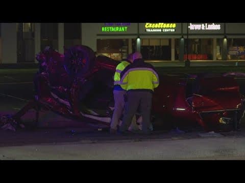 1 dead, 4 hospitalized after Henry County police chase ends in crash in Indianapolis