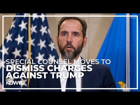 Special Counsel Jack Smith moves to dismiss charges against Trump in election interference case