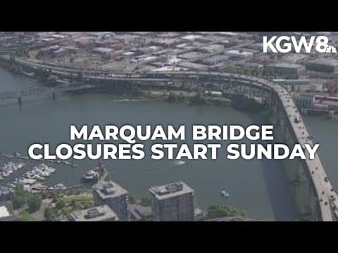 Overnight closures set for I-5, I-84 near Marquam Bridge start Sunday
