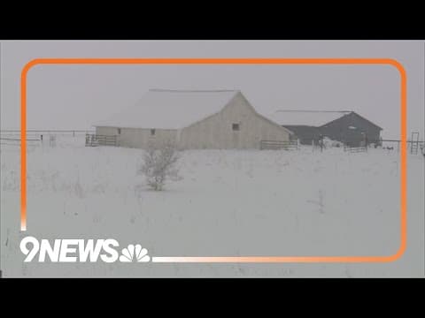 Heavy snow forces closure of roads in northeast Colorado