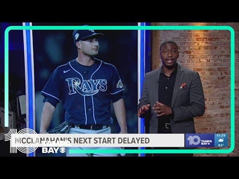 Rays ace Shane McClanahan has next start pushed back a couple days
