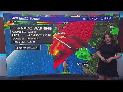 Tornado Warning issued for Pacific County