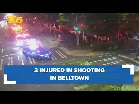 3 injured in shooting in Seattle's Belltown neighborhood