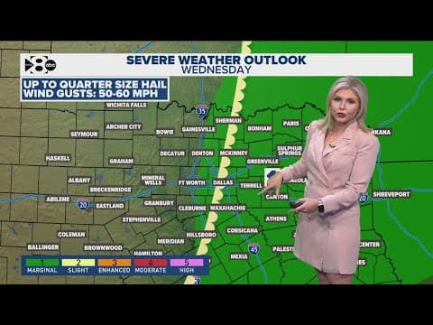 DFW Weather | Severe possible Wednesday evening in 14 day forecast