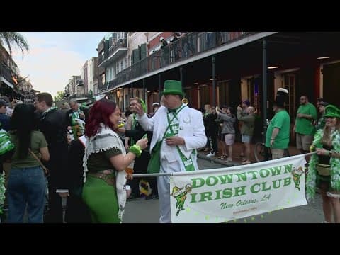 Big crowds turn out on St. Patrick's Day despite early storms