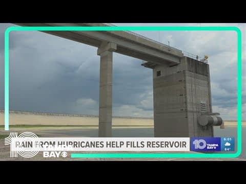 Rain from hurricanes helps fill reservoir in Hillsborough County