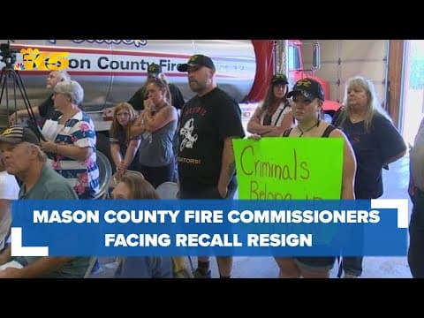 Mason County fire commissioners facing recall resign before election