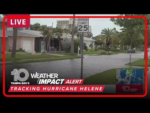 Flooding in St. Pete Beach ahead of Helene