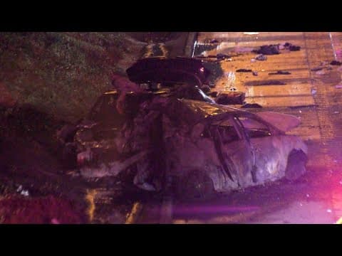 HPD update: 1 dead, 3 hurt in firey, chain reaction crash on East Freeway