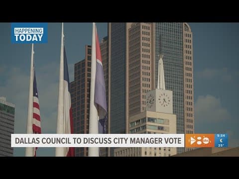 Dallas City Council may hire a new city manager today