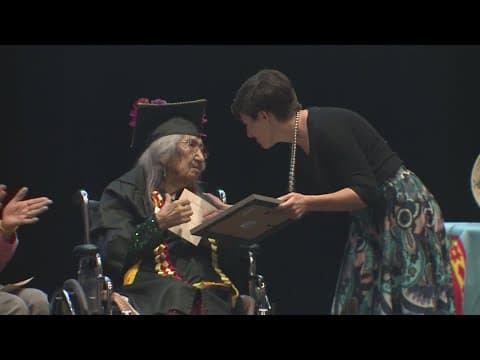 99-year-old woman receives high school diploma