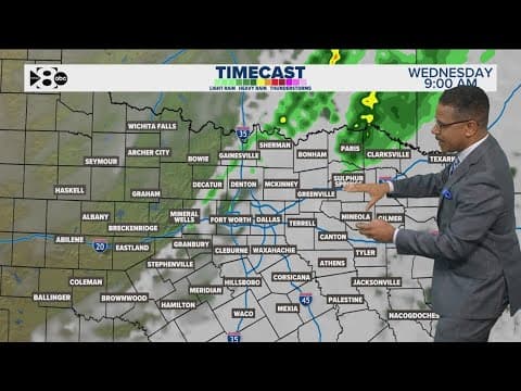 DFW Weather: Rain moves into North Texas; we're tracking possible severe storms