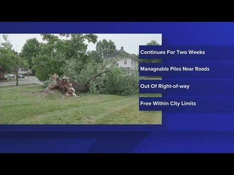 Bloomington partnering with local business to help residents with debris removal from June 25 storm