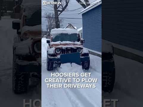 Hoosiers get creative to plow their driveways