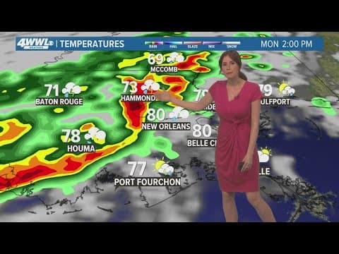 New Orleans Weather: Storms arrive Monday with low-end severe risk