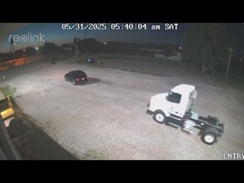 A semi truck was stolen from the lot of a CDL school in North Texas