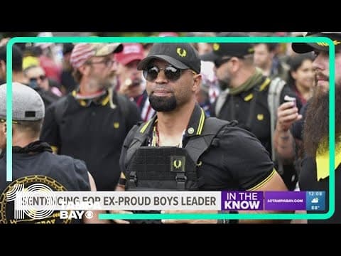 Former Proud Boys leader Enrique Tarrio faces sentencing in the Jan. 6 Capitol attack